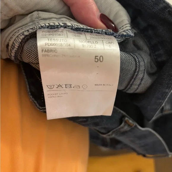 Canali Dark Blue Straight Jeans